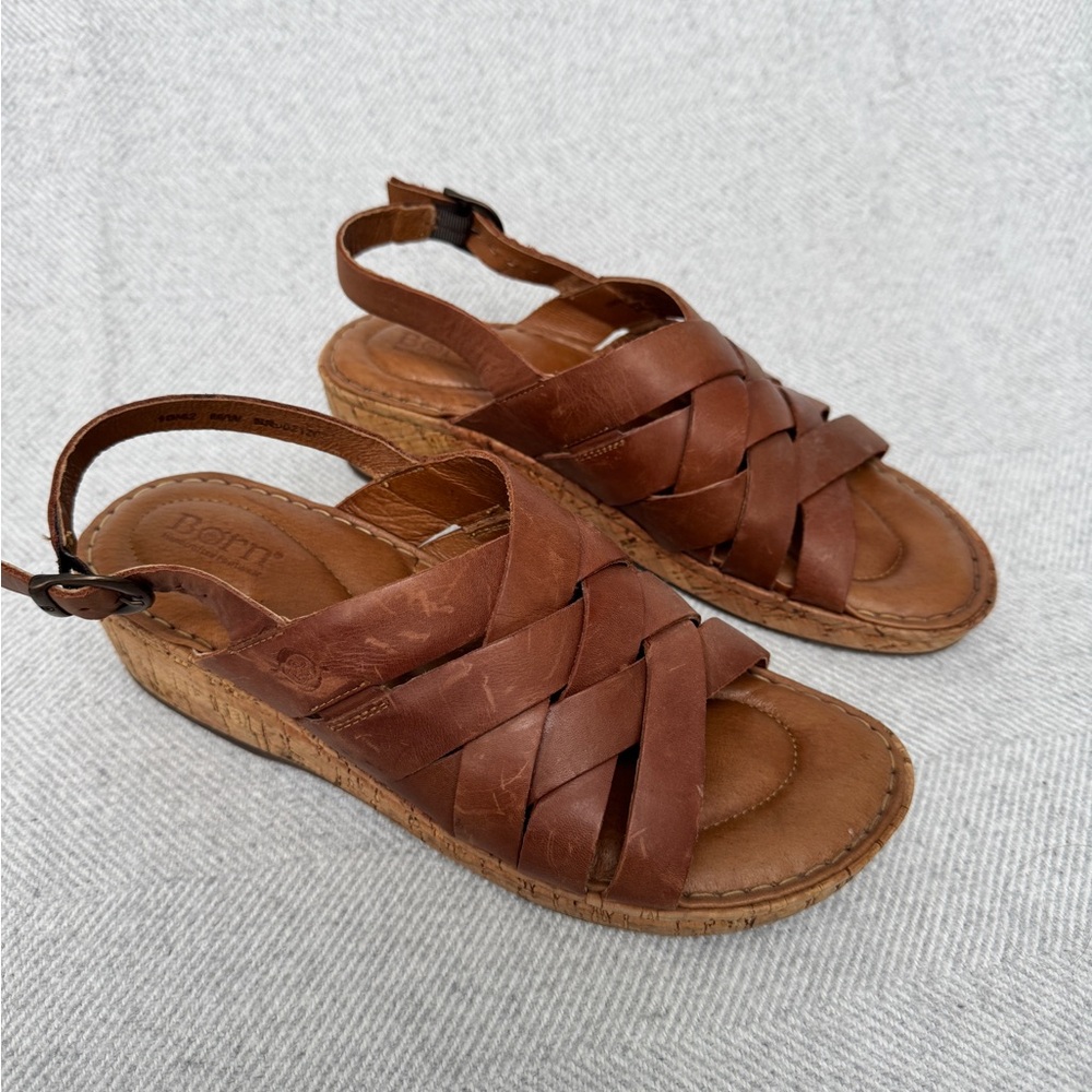 Born Women's Brown Leather Sandals